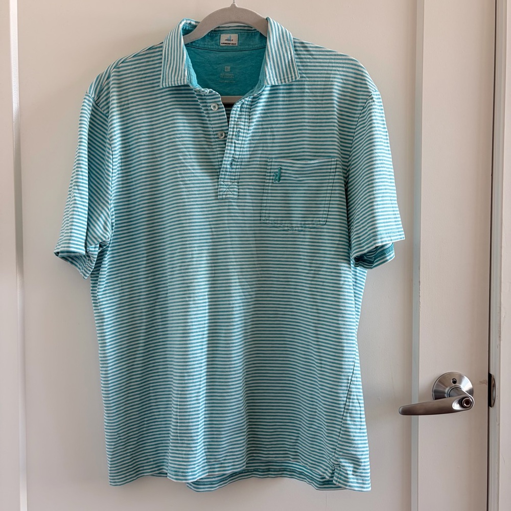 Men's Striped Johnnie O Polo Shirt